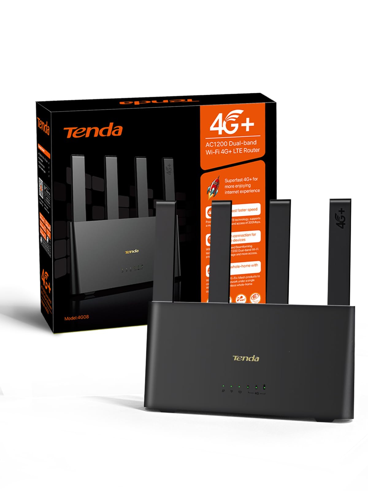 Router 4G+ Tenda 4G08 AC1200, Doble Banda y Puertos Gigabit. en Amazon ...