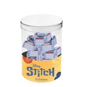 Cubo de 12 Gomas de Borrar - Lilo y Stitch de Disney