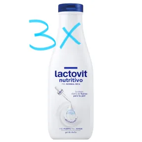 Gel de Ducha Hidratante Lactovit 3X para Piel Seca 550 ml