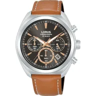 Reloj de Acero Inoxidable LORUS con Correa de Cuero
