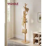 Perchero de Madera Maciza en Forma de Árbol con 8 Ganchos