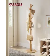 Perchero de Madera Maciza en Forma de Árbol con 8 Ganchos
