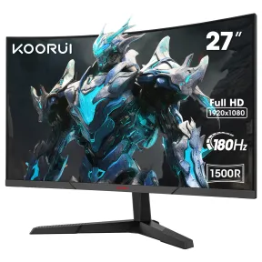 Monitor Curvo Gaming KOORUI 27” FHD 180Hz con HDR