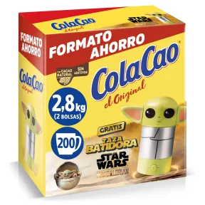 Cacao Soluble ColaCao 2,8kg y Taza Batidora Star Wars