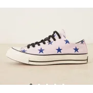 Zapatillas Chuck 70 Ox rosas con estrellas, números 40-45.