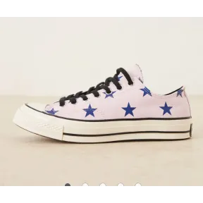 Zapatillas Chuck 70 Ox rosas con estrellas, números 40-45.