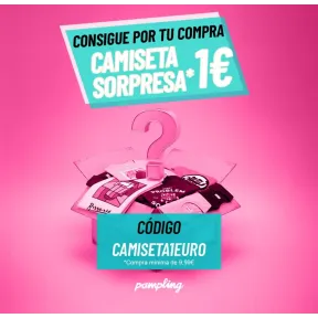 Camiseta sorpresa por 1€ al comprar mínimo 9,99€