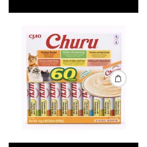 Snack cremoso para gatos CHURU Pollo (60 x 14 g)
