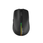 Mouse gaming inalámbrico Coolbox W01 negro 1600 DPI recargable.