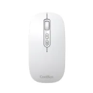 Ratón inalámbrico Coolbox W02 blanco 1600 DPI RF+BT