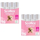 Scottex Original: 192 rollos de papel higiénico