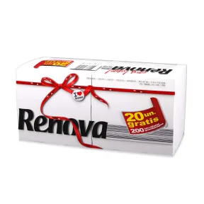 Servilletas Blancas Renova Red Label, 200 Unidades Estándar