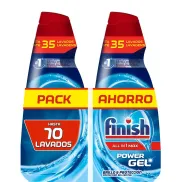 Detergente Gel Finish All in 1 Max Power para Lavavajillas
