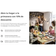 10% de descuento online en compras IKEA de más de 150€