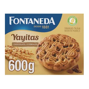 Galletas de 5 Cereales con Pepitas de Chocolate Fontaneda