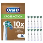 Cabezales Originales Oral-B Pro CrossAction, Pack de 10, Blanco