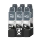 Desodorante Antitranspirante Dove Men+Care 72h - Pack 6