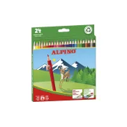 Lápices de Colores Vivos Alpino 24 Unidades para Niños