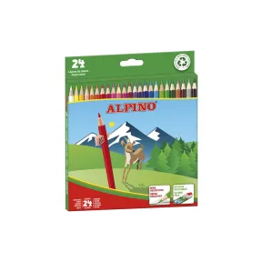 Lápices de Colores Vivos Alpino 24 Unidades para Niños