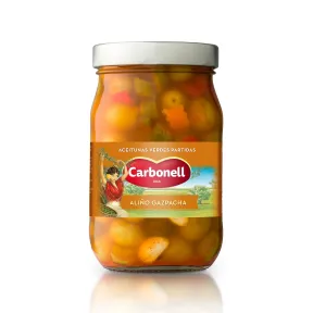 Aceitunas Verdes Partidas Gazpacha Carbonell - 450 g