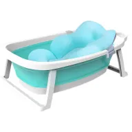 Bañera Plegable Babify para Bebés con Cojín Verde Compacta