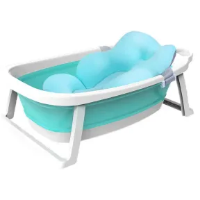 Bañera Plegable Babify para Bebés con Cojín Verde Compacta