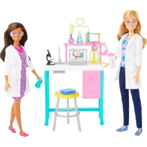 Conjunto de Juego Científico Barbie con 2 Muñecas