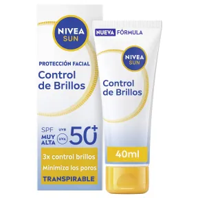 NIVEA SUN FP50+ Control de Brillos Facial Transpirable 40ml