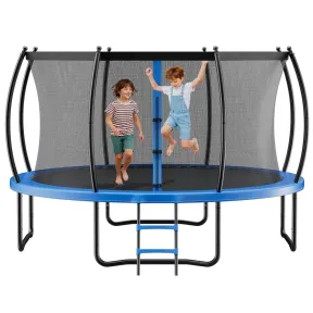 Cama Elástica Infantil de Exterior 305 x 236 cm con Red y Almohadilla