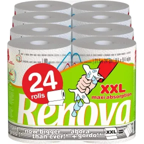 Rollo de Cocina Decorado Doble - 12 Packs de 2 Rollos