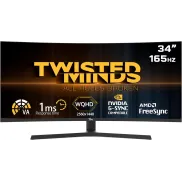 Monitor Gaming 34" QHD 2560x1440 Fast IPS 165Hz Twisted Minds