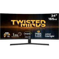 Monitor Gaming 34" QHD 2560x1440 Fast IPS 165Hz Twisted Minds
