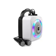 Karaoke RockJam Portátil Bluetooth con Dos Micrófonos y LEDs
