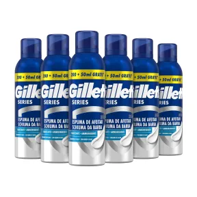 Espuma de Afeitar Gillette Series 50ml Pack de 6