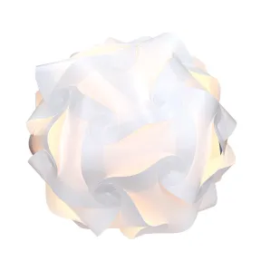 Lámpara de techo blanca puzzle DIY 30 piezas, 15 diseños