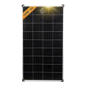 Panel Solar Monocristalino 150W 12V PERC 9BB para Disfrutar