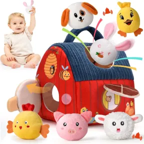 Set de Granja Blanda Montessori para Bebés de 6-12 Meses