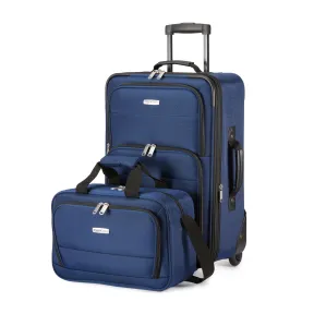 Juego de Maletas Expandibles Amazon Basics de 2 Piezas