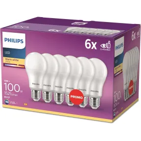 Bombilla LED E27 100W blanca cálida - Pack 6 unidades