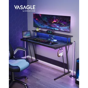 Escritorio Gamer con LED y Tomas de Corriente Incorporadas