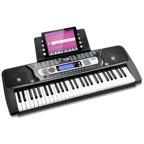 Teclado digital RockJam rj654 de 54 teclas con soporte y LCD