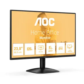 Monitor AOC 24" IPS 120Hz 4ms, 1920x1080, HDMI Negro