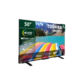 TOSHIBA 50" 4K UHD Smart TV con HDR10 y Dolby Audio
