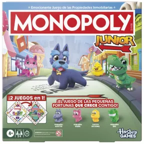 Monopoly Junior 2026: 2 Juegos en 1 Diversión Familiar