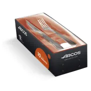 Juego de Cubiertos de Acero Inoxidable - 12 Piezas Plata