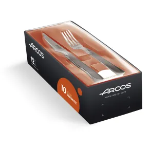 Juego de Cubiertos de Acero Inoxidable - 12 Piezas Plata