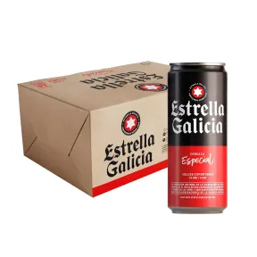 Pack 24 latas Estrella Galicia 50 cl cerveza lager 5,5%