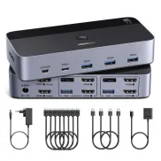 KVM Switch UGREEN HDMI 2.0 4K 60 Hz para 2 PCs