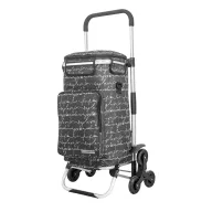 Carrito de Compra Plegable Rubberneck con 6 Ruedas y Asa Ajustable