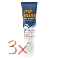 Protección solar 2 en 1: Piz Buin Mountain 50 SPF + Labial 30 SPF
